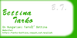 bettina tarko business card